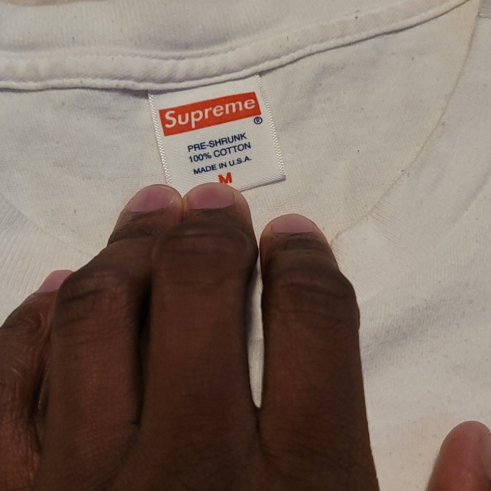 AUTHENTIC Supreme X Dash Snow White Tee - Picture 2 of 6
